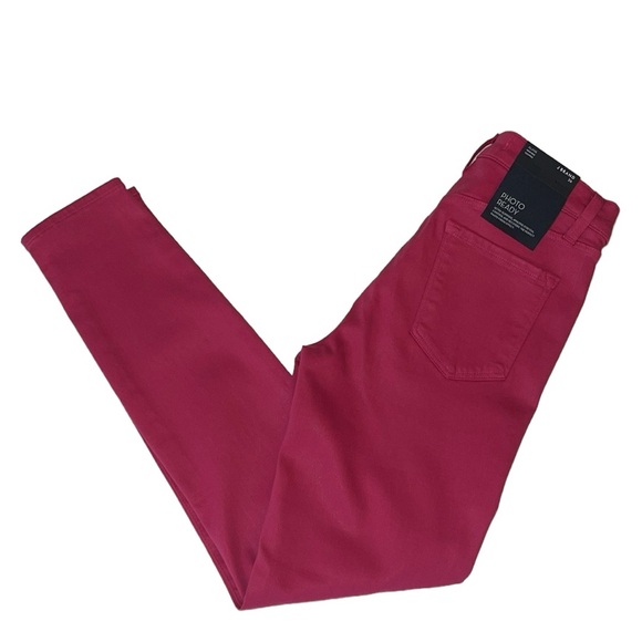 J Brand Alana High Rise Cropped Coated Dizzy Pink Jeans Size 26 NWT - Picture 12 of 17